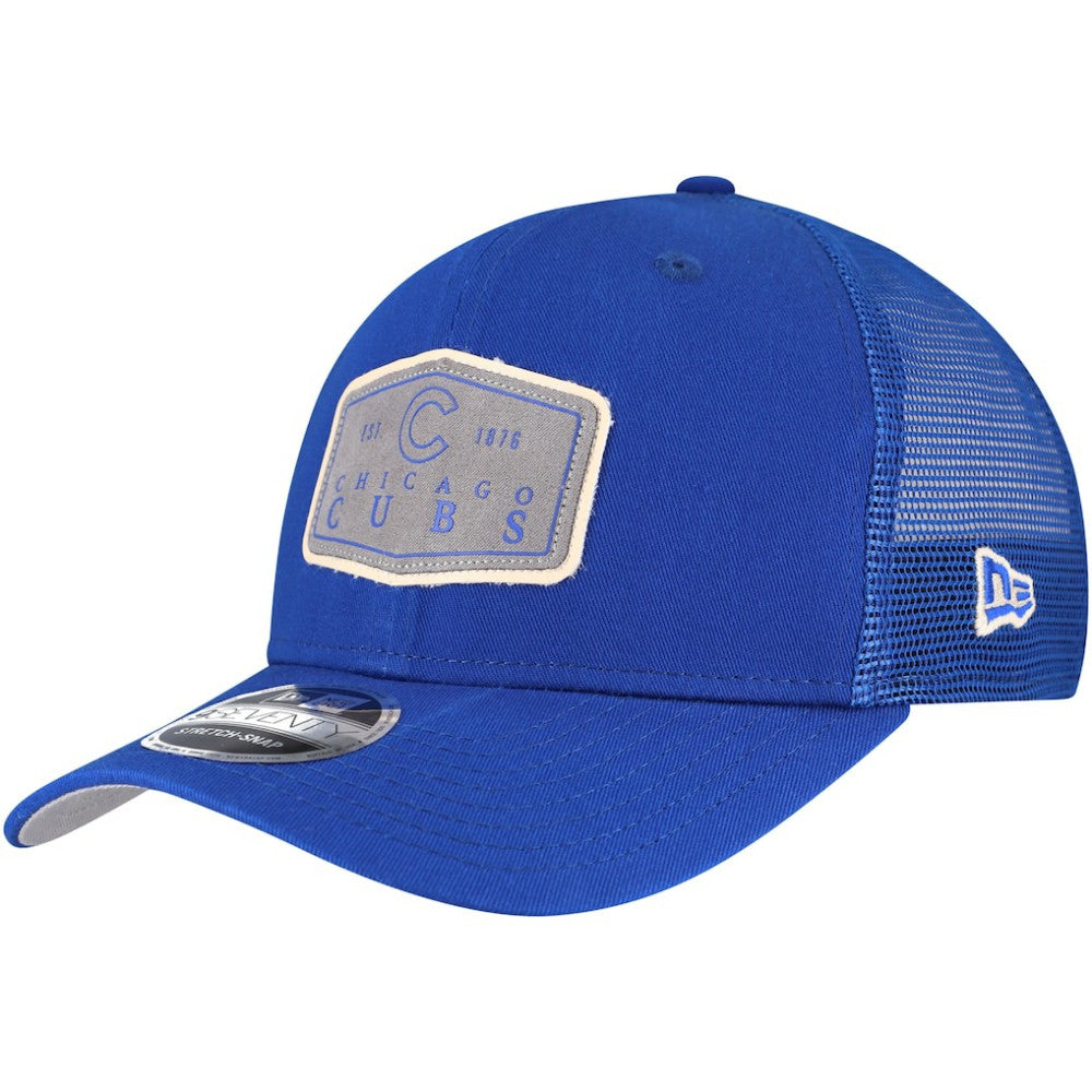 Royal Chicago Cubs New Era Labeled 9SEVENTY Stretch-Snap Adjustable Hat