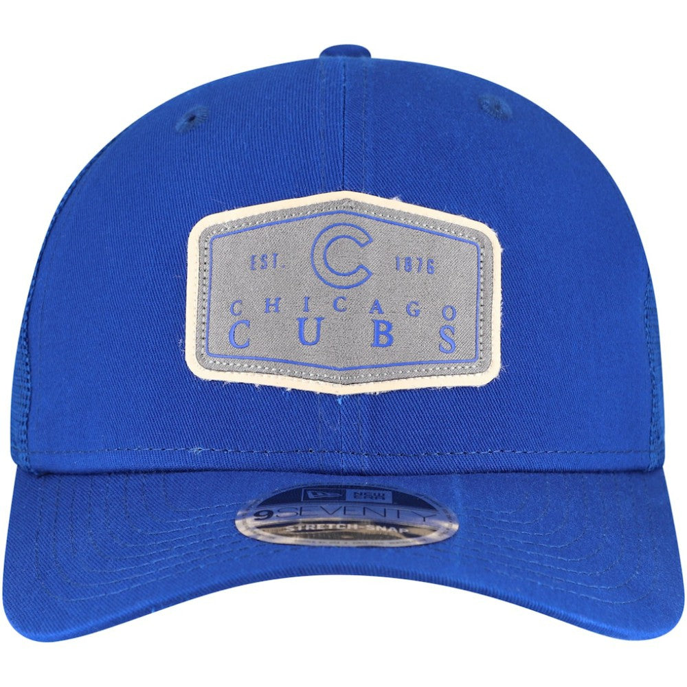 Royal Chicago Cubs New Era Labeled 9SEVENTY Stretch-Snap Adjustable Hat