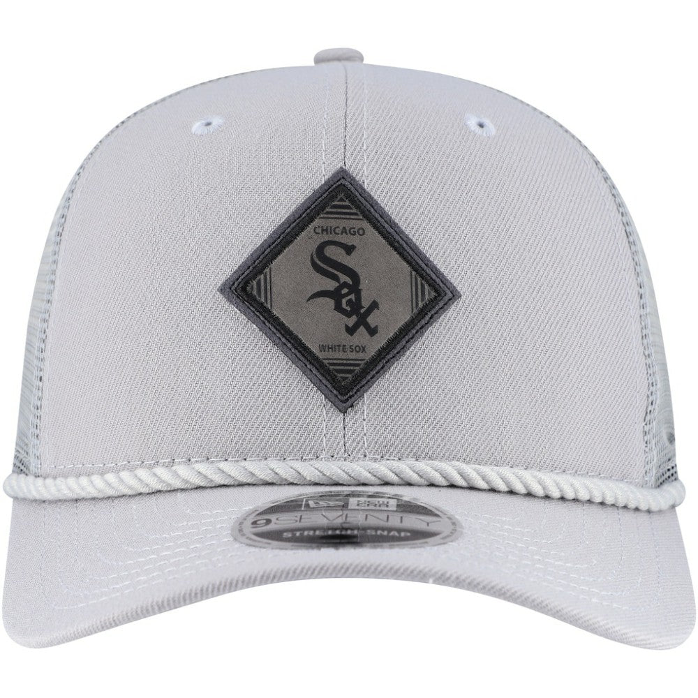 Gray Chicago White Sox New Era Logo 9SEVENTY Stretch-Snap Adjustable Hat
