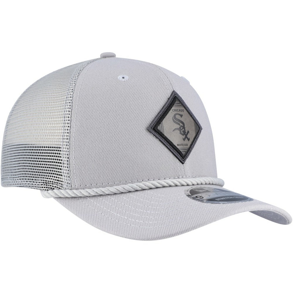 Gray Chicago White Sox New Era Logo 9SEVENTY Stretch-Snap Adjustable Hat