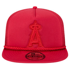 Red Los Angeles Angels New Era Tone Foam Meshback Golfer Snapback Hat