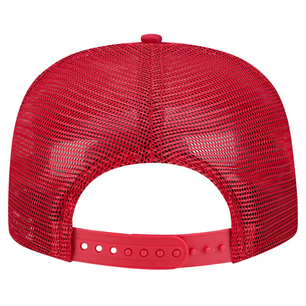 Red Los Angeles Angels New Era Tone Foam Meshback Golfer Snapback Hat