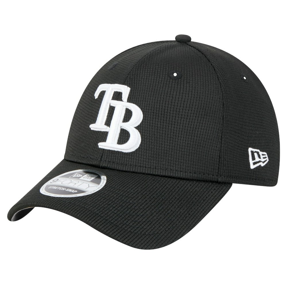 Black Tampa Bay Rays New Era Pivot 9FORTY Adjustable Hat