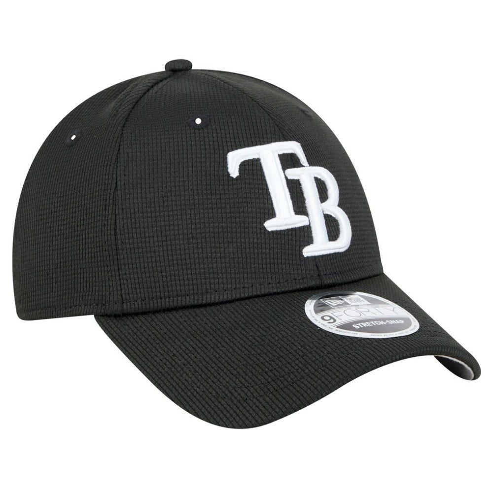 Black Tampa Bay Rays New Era Pivot 9FORTY Adjustable Hat
