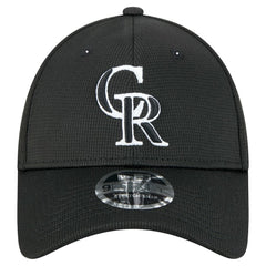 Black Colorado Rockies New Era Pivot 9FORTY Adjustable Hat
