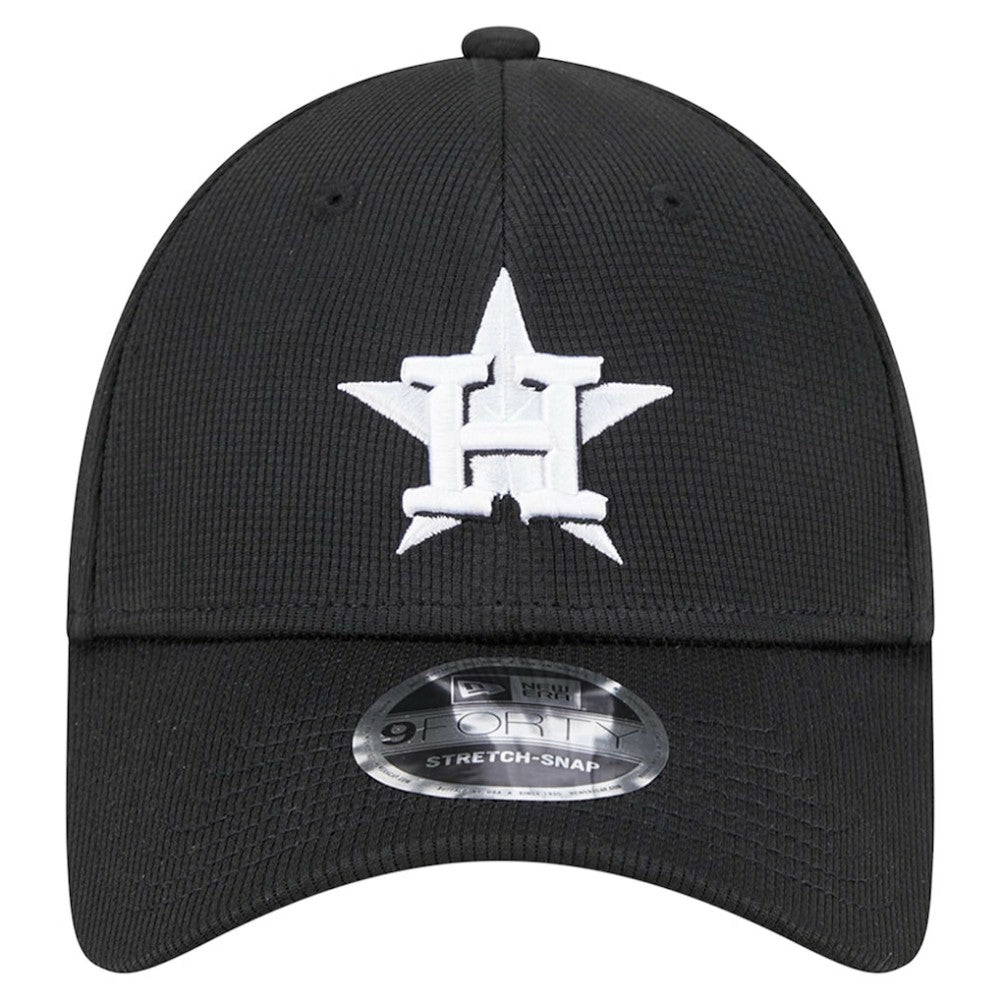 Black Houston Astros New Era Pivot 9FORTY Adjustable Hat