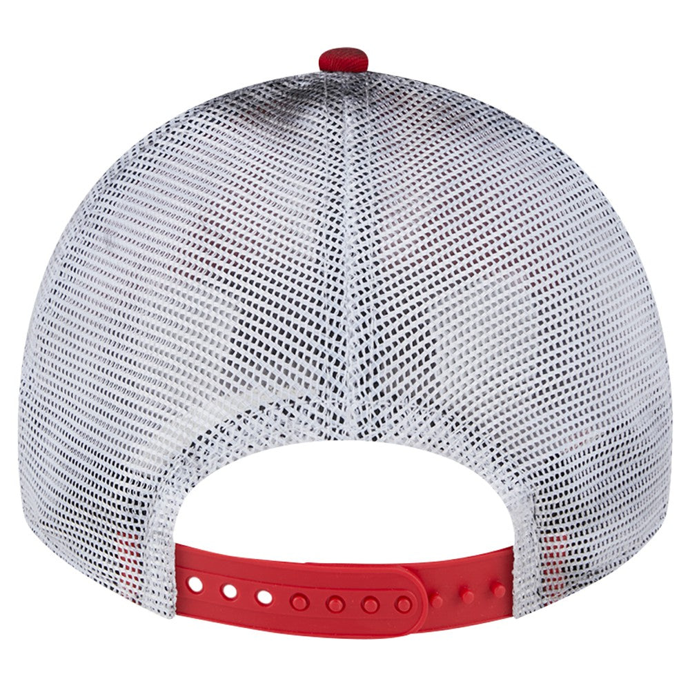 Red Los Angeles Angels New Era Team Slick Trucker 9TWENTY Adjustable Hat