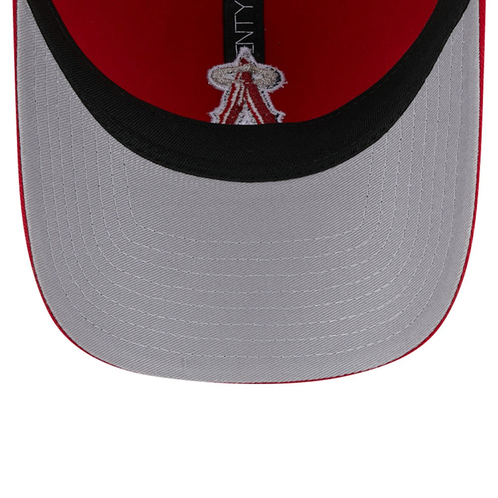 Red Los Angeles Angels New Era Team Slick Trucker 9TWENTY Adjustable Hat