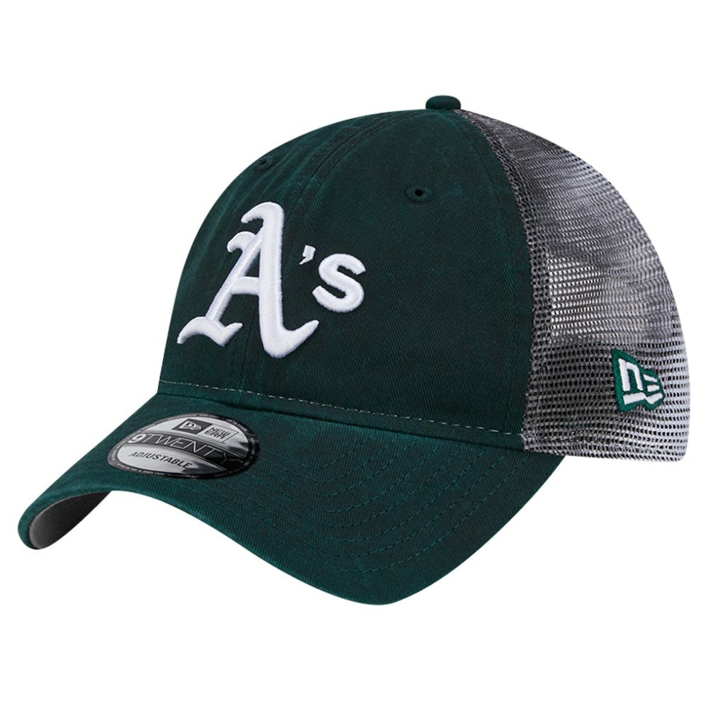 Green Athletics New Era Team Slick Trucker 9TWENTY Adjustable Hat