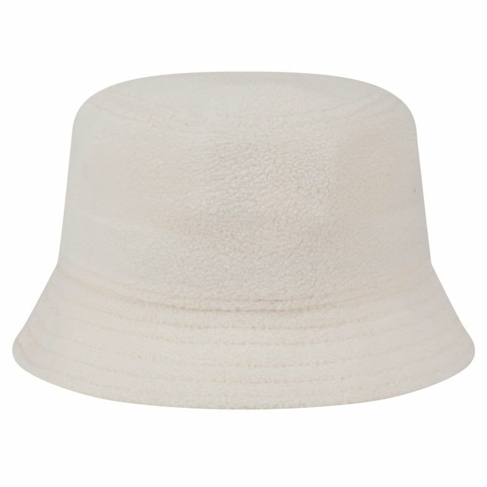 White Atlanta Braves New Era Women's Chrome Cozy Bucket Hat