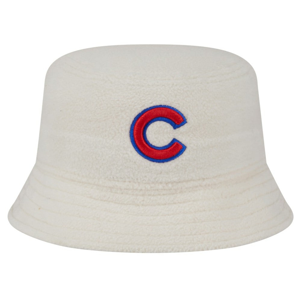 White Chicago Cubs New Era Women's Chrome Cozy Bucket Hat