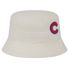 White Chicago Cubs New Era Women's Chrome Cozy Bucket Hat