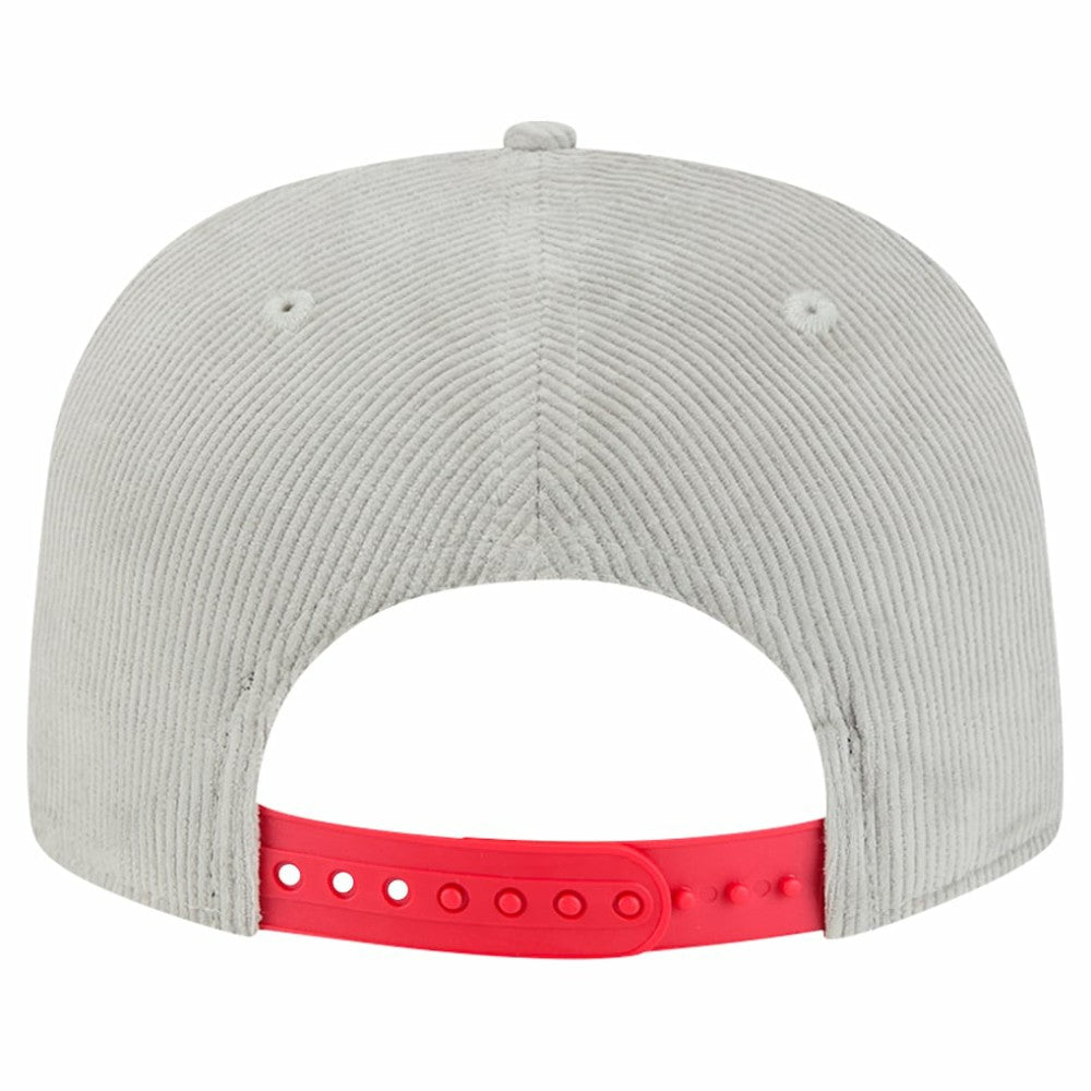 New Era Chicago Cubs Gray Corduroy Golfer Snapback Hat