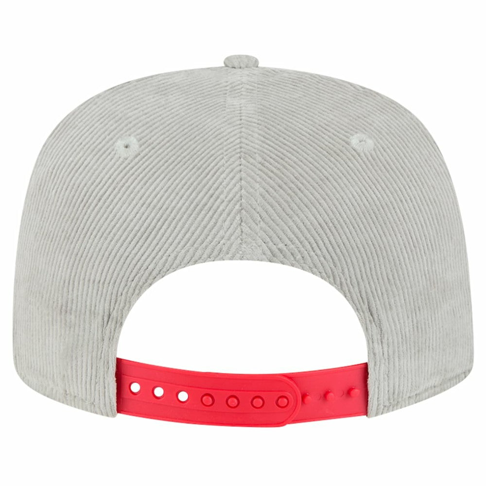 New Era Boston Red Sox Gray Corduroy Golfer Snapback Hat