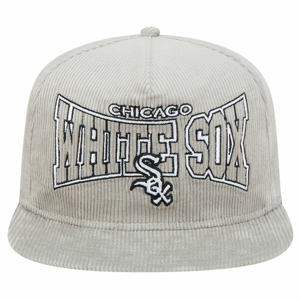 New Era Chicago White Sox Gray Corduroy Golfer Snapback Hat