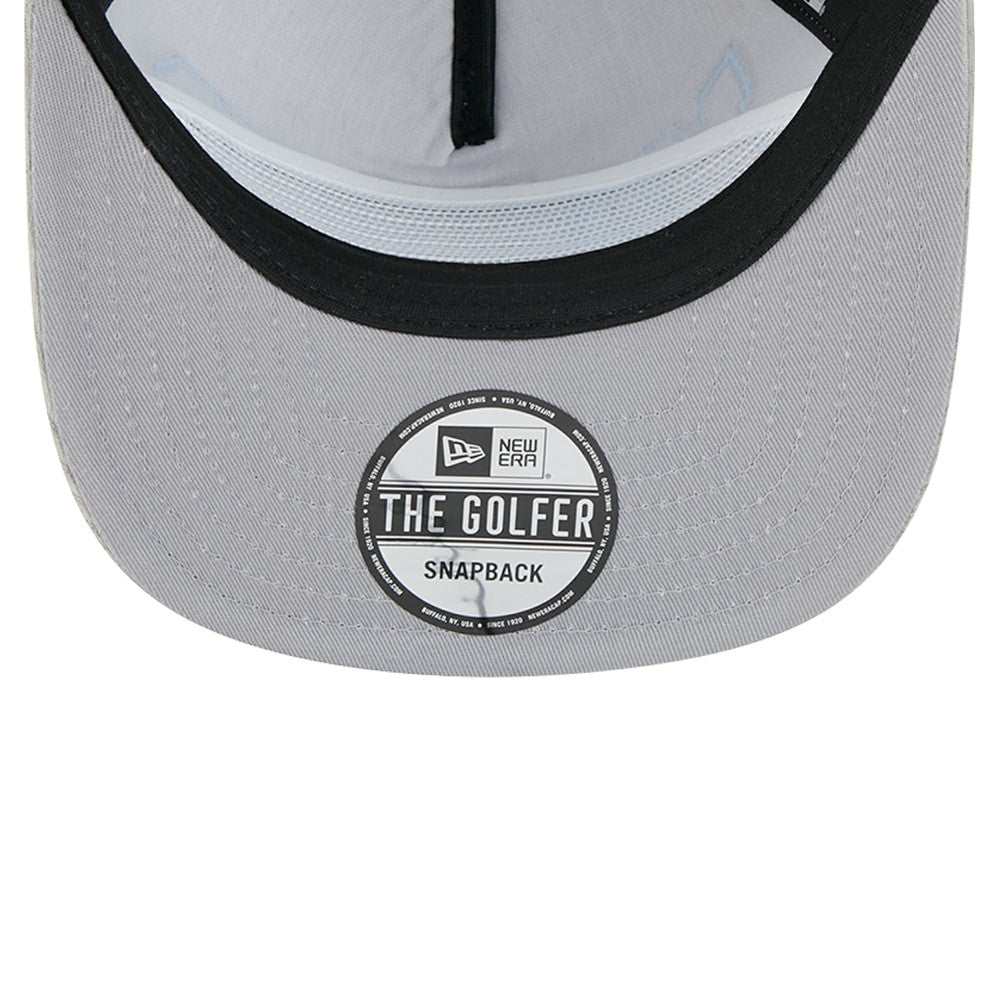 New Era Miami Marlins Gray Corduroy Golfer Snapback Hat