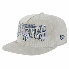 New Era New York Yankees Gray Corduroy Golfer Snapback Hat