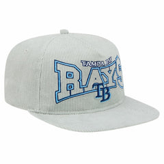 New Era Tampa Bay Rays Gray Corduroy Golfer Snapback Hat
