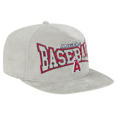 New Era Los Angeles Angels Gray Corduroy Golfer Snapback Hat