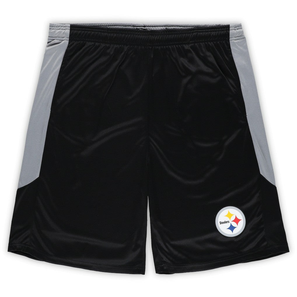 Big & Tall Team Logo Shorts - Pittsburgh Steelers Shorts