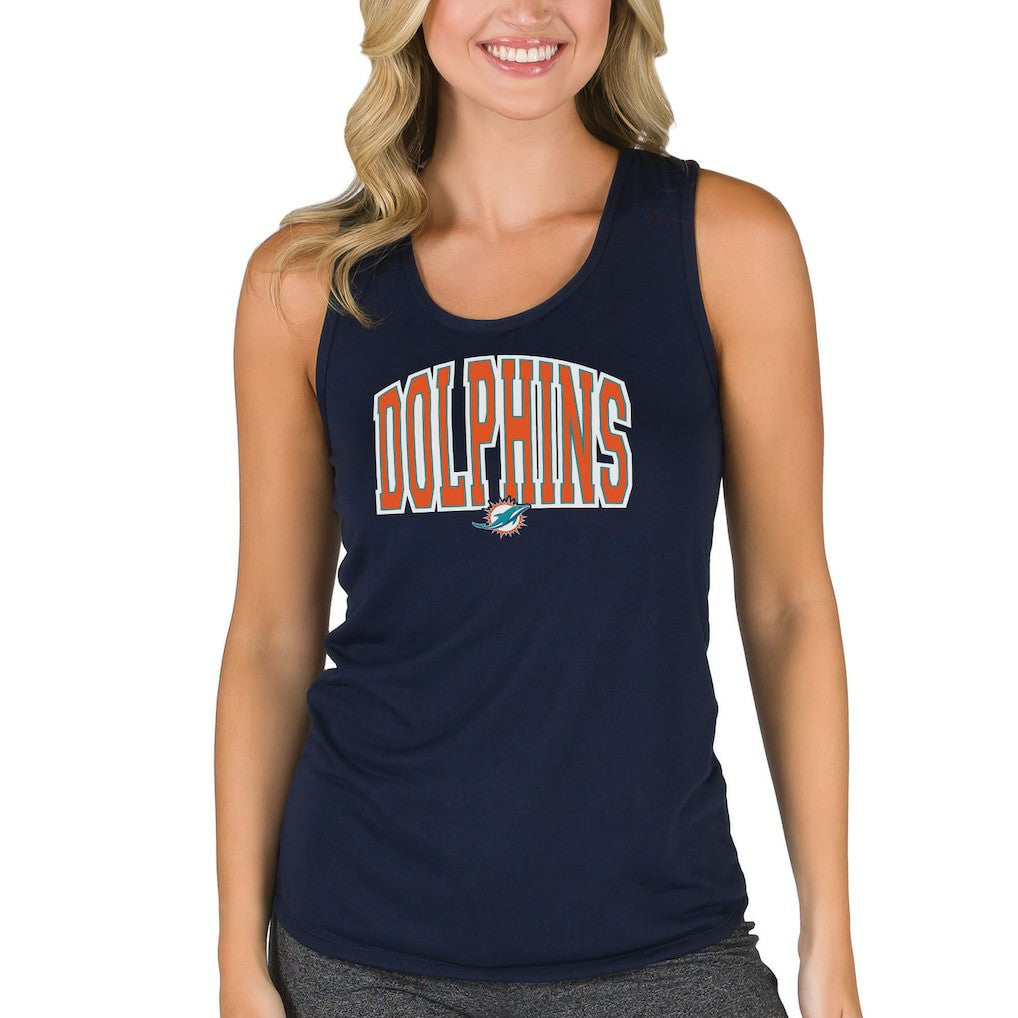 Concepts Sport Women's Marathon Racer Back Tank Top - Miami Dolphins Tops
