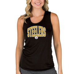 Concepts Sport Women's Marathon Racer Back Tank Top - Pittsburgh Steelers Tops