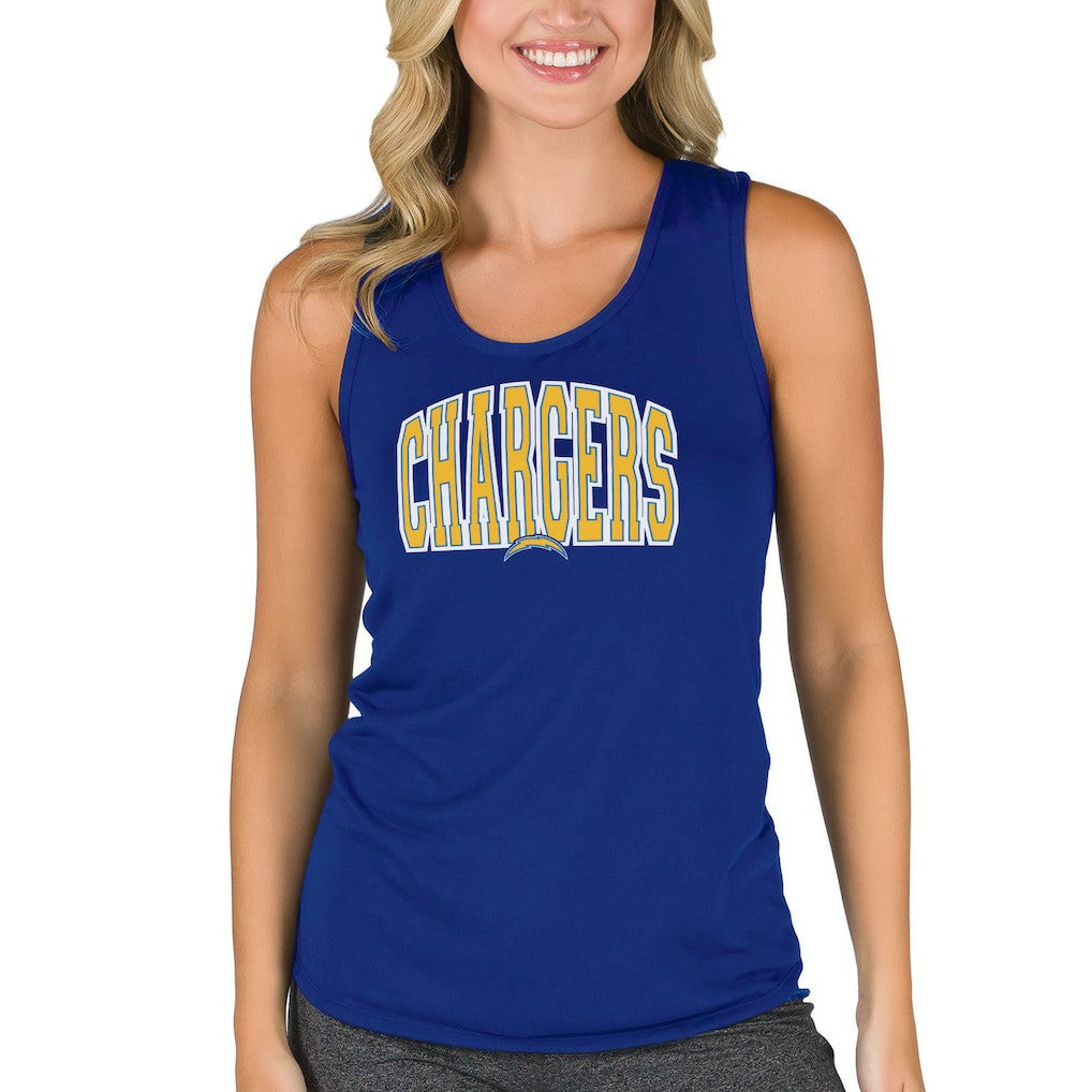 Concepts Sport Women's Marathon Racer Back Tank Top - Los Angeles Chargers Tops