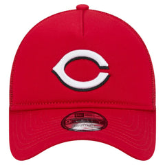 Red Cincinnati Reds New Era 9FORTY A-Frame Trucker Adjustable Hat