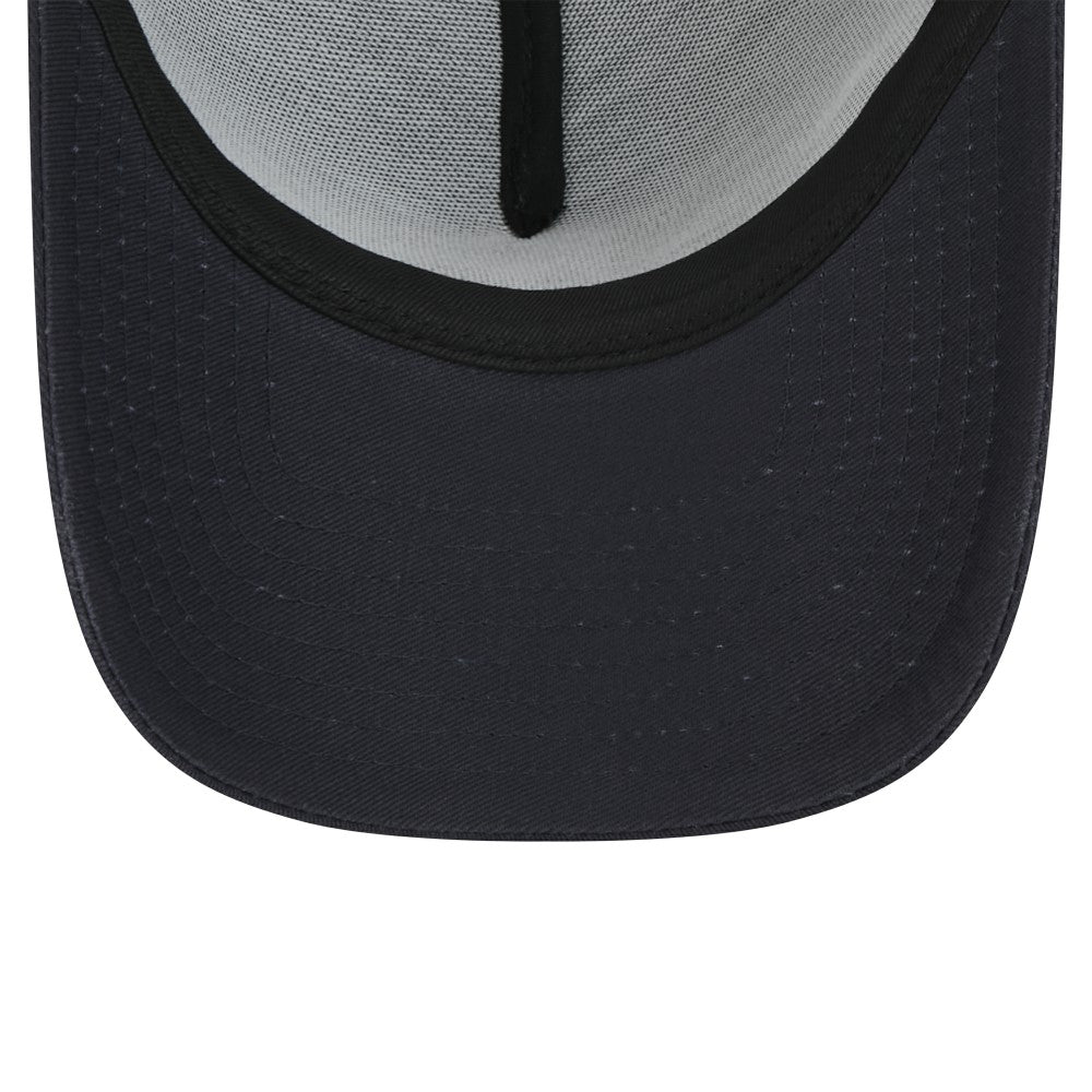 Navy Cleveland Guardians New Era 9FORTY A-Frame Trucker Adjustable Hat
