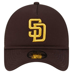 Brown San Diego Padres New Era 9FORTY A-Frame Trucker Adjustable Hat