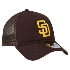 Brown San Diego Padres New Era 9FORTY A-Frame Trucker Adjustable Hat
