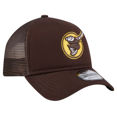 Brown San Diego Padres New Era 9FORTY A-Frame Trucker Adjustable Hat