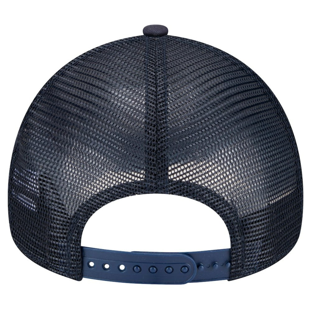 Navy Atlanta Braves New Era 9FORTY A-Frame Trucker Adjustable Hat