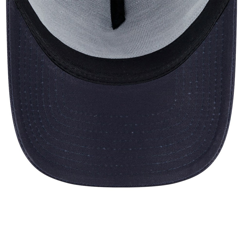 Navy Atlanta Braves New Era 9FORTY A-Frame Trucker Adjustable Hat