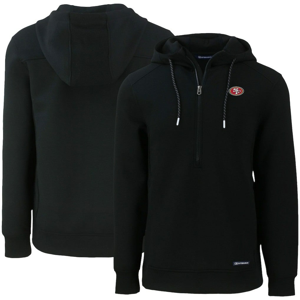 Cutter & Buck Primary Mark Roam Eco Recycled Half-Zip Pullover Hoodie - San Francisco 49ers Hoodies