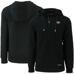 Cutter & Buck Primary Mark Roam Eco Recycled Half-Zip Pullover Hoodie - San Francisco 49ers Hoodies
