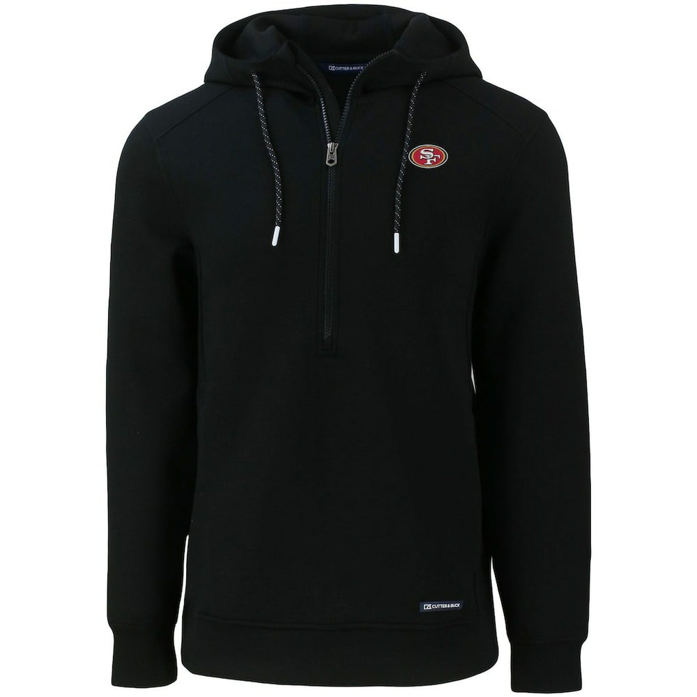 Cutter & Buck Primary Mark Roam Eco Recycled Half-Zip Pullover Hoodie - San Francisco 49ers Hoodies