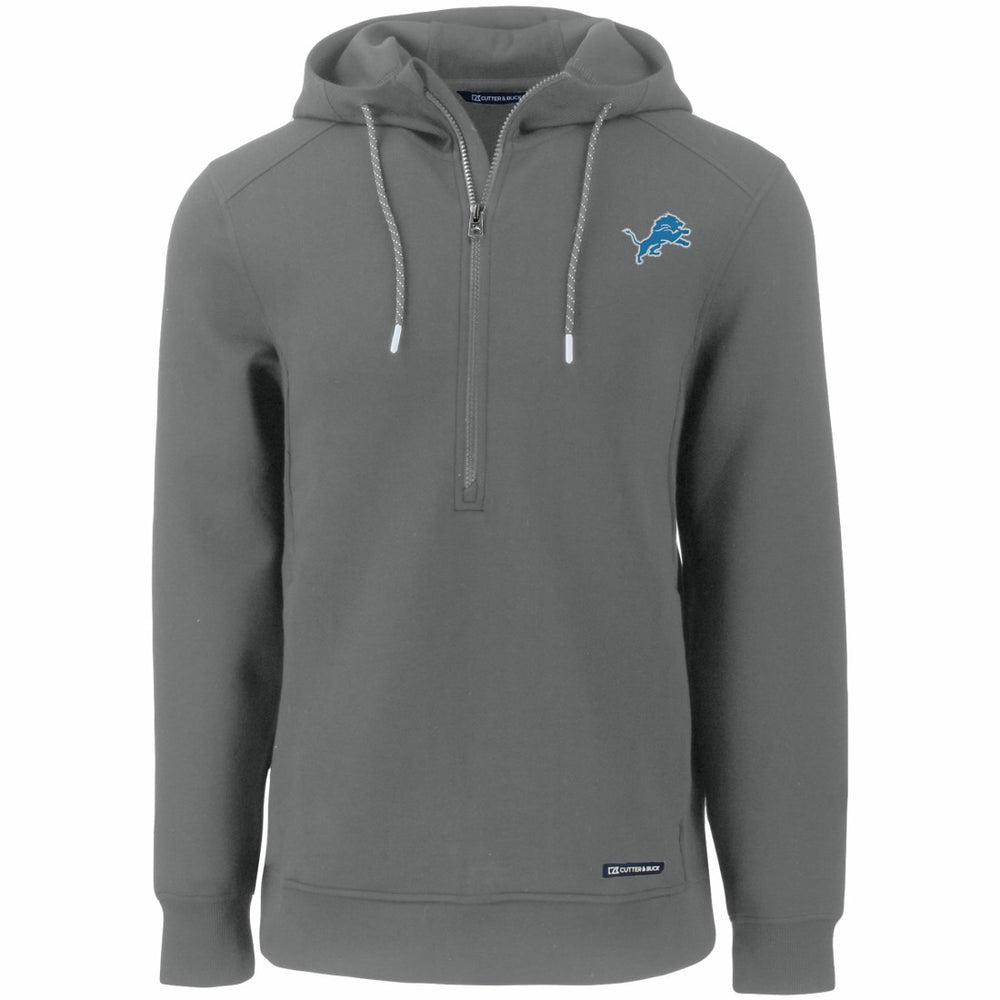 Cutter & Buck Primary Mark Roam Eco Recycled Half-Zip Pullover Hoodie - Detroit Lions Hoodies