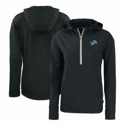 Cutter & Buck Women's Primary Mark Daybreak Eco Recycled Half-Zip Hoodie - Detroit Lions Hoodies