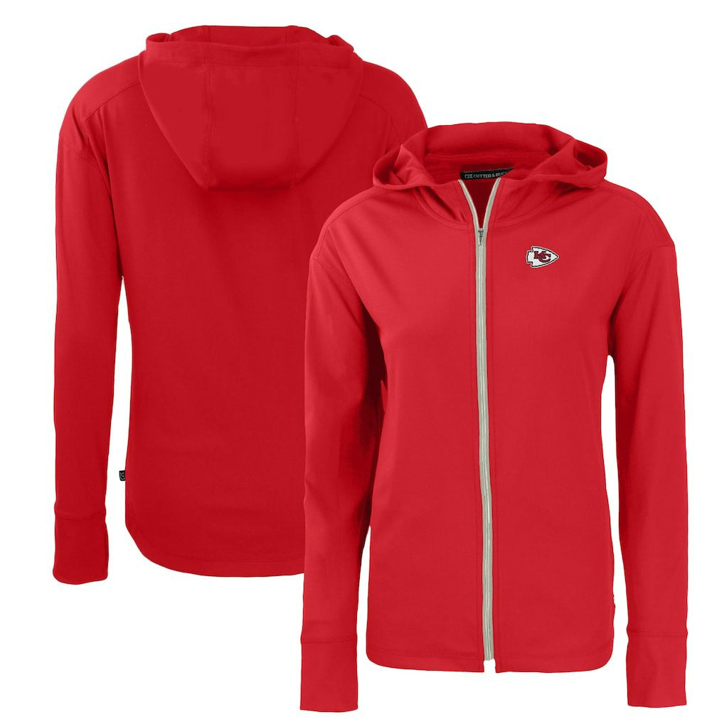 Cutter & Buck Women's Primary Mark Daybreak Eco Recycled Full-Zip Hoodie - Kansas City Chiefs Hoodies