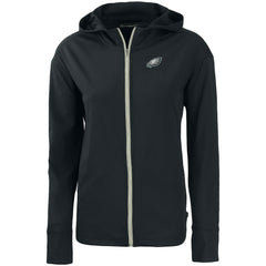 Cutter & Buck Women's Primary Mark Daybreak Eco Recycled Full-Zip Hoodie - Philadelphia Eagles Hoodies