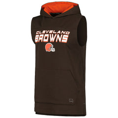 MSX by Michael Strahan Captain Sleeveless Hoodie T-Shirt - Cleveland Browns Hoodies