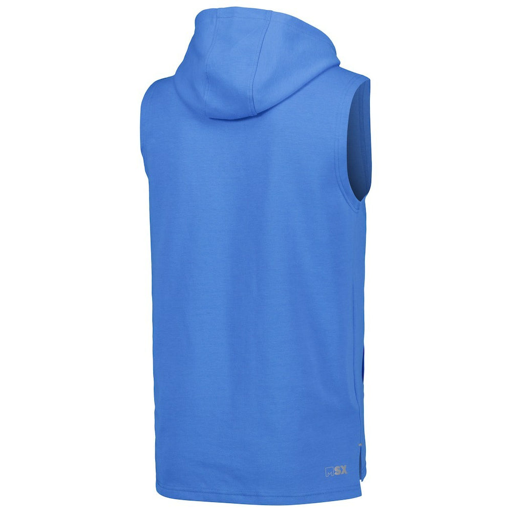 MSX by Michael Strahan Captain Sleeveless Hoodie T-Shirt - Los Angeles Chargers Hoodies