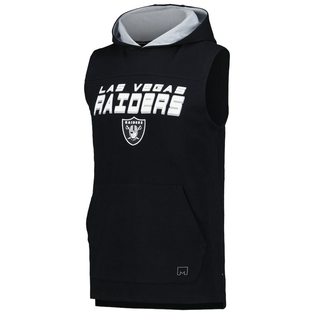 MSX by Michael Strahan Captain Sleeveless Hoodie T-Shirt - Las Vegas Raiders Hoodies