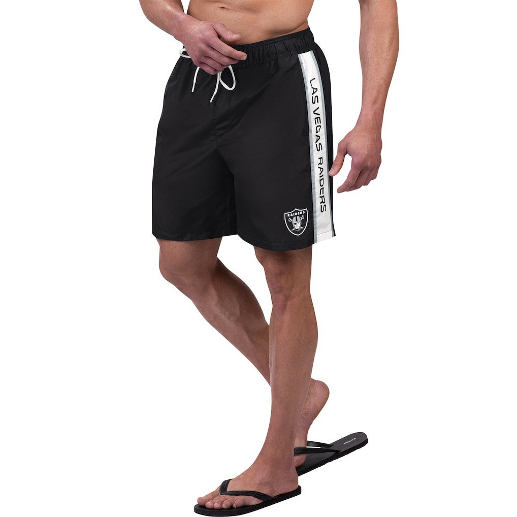 G-III Sports by Carl Banks Streamline Volley Swim Shorts - Las Vegas Raiders Shorts