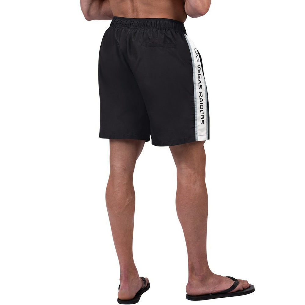 G-III Sports by Carl Banks Streamline Volley Swim Shorts - Las Vegas Raiders Shorts