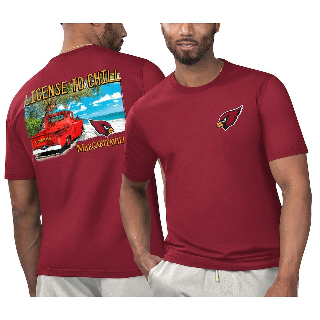 Margaritaville Licensed to Chill T-Shirt - Arizona Cardinals T-shirts