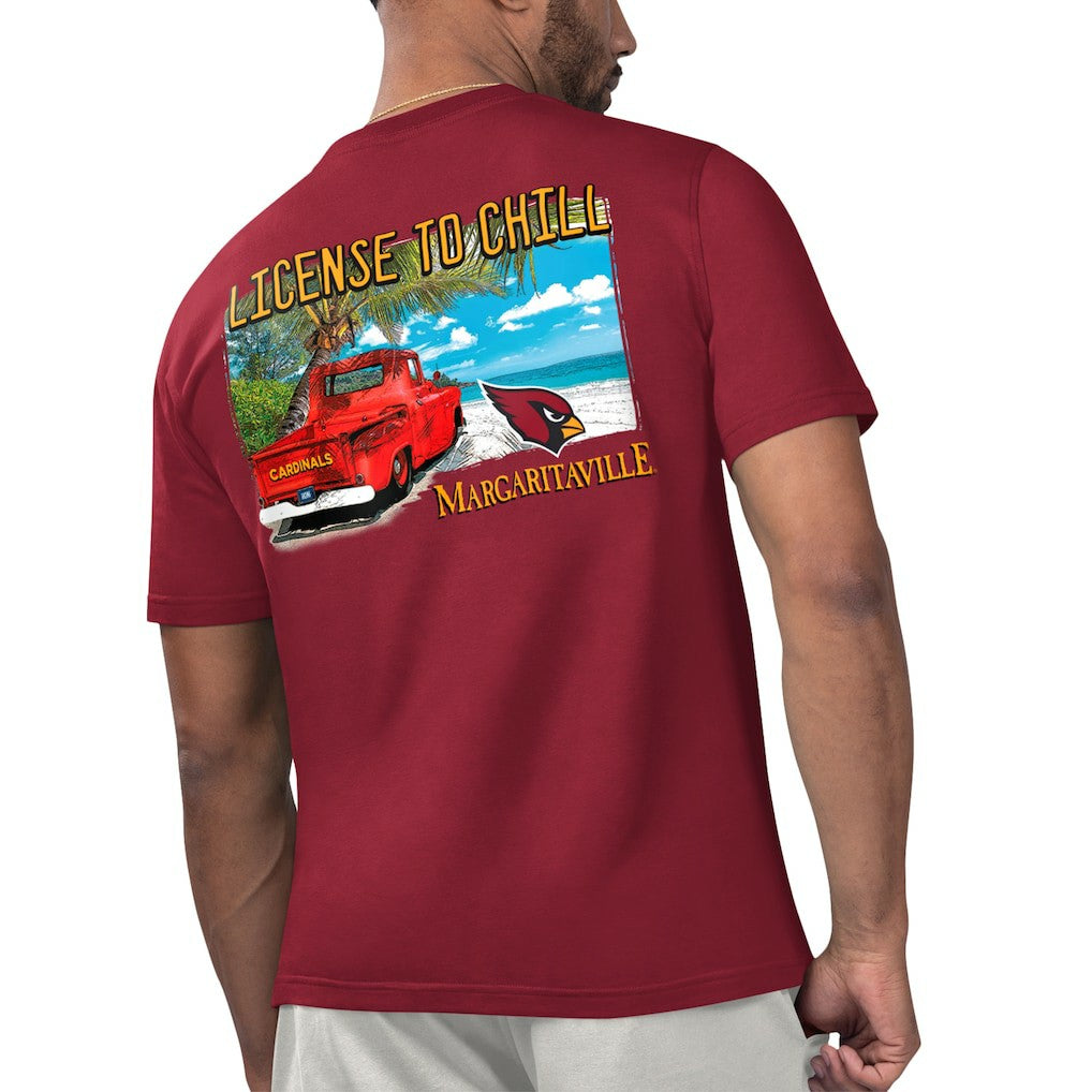 Margaritaville Licensed to Chill T-Shirt - Arizona Cardinals T-shirts