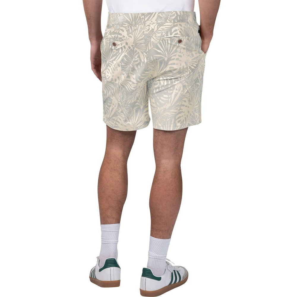 Margaritaville Sandwashed Monstera Print Amphib Shorts - Las Vegas Raiders Shorts