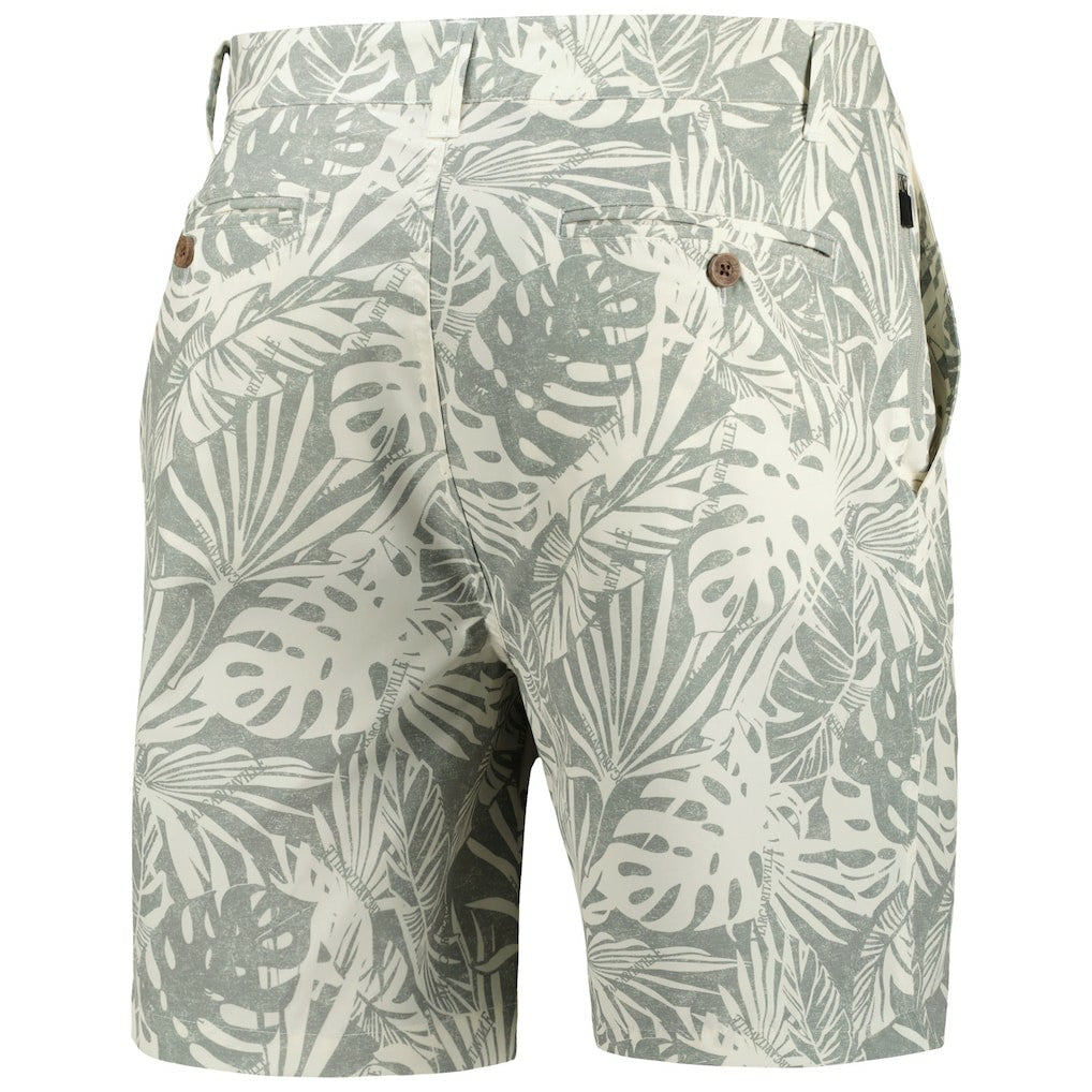 Margaritaville Sandwashed Monstera Print Amphib Shorts - Cleveland Browns Shorts